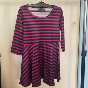 Candy Couture Striped Girls’ Dress